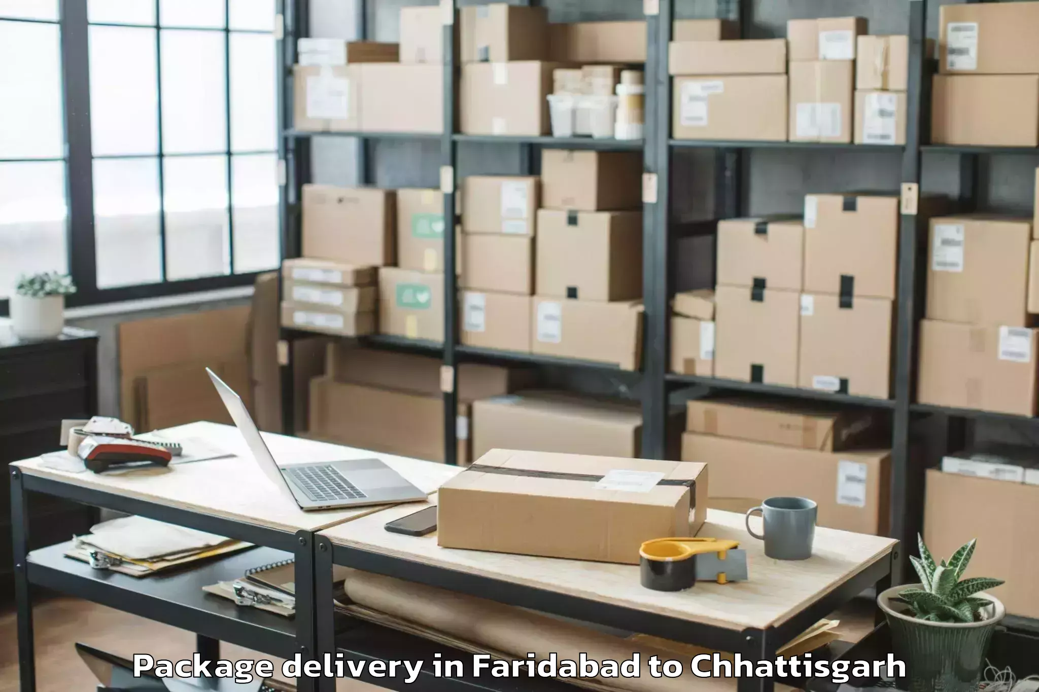 Faridabad to Balrampur Ramanujganj Package Delivery Booking